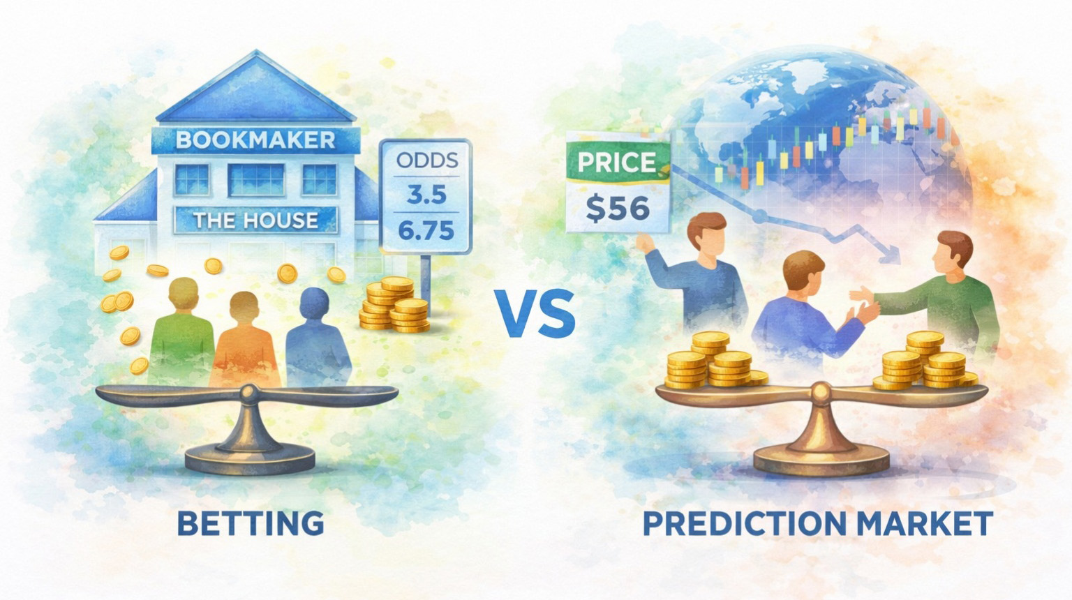 Prediction market ≠ bookmaker